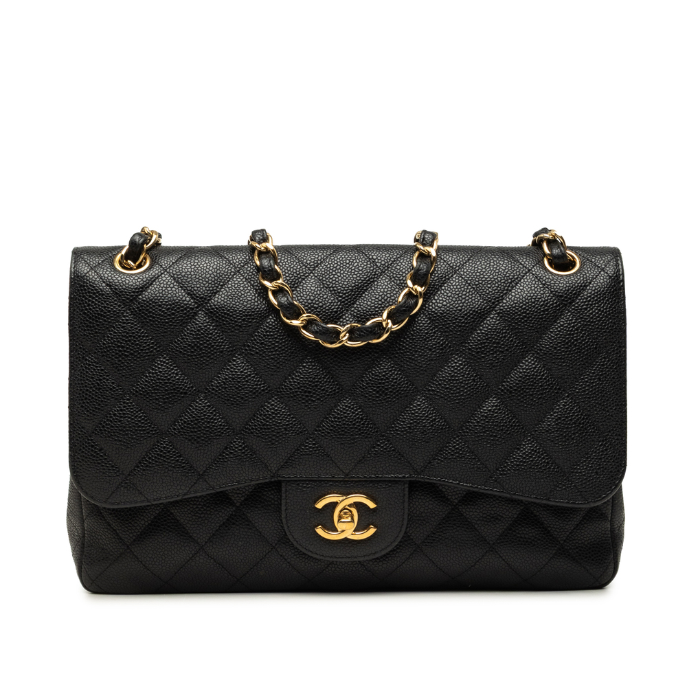 Pre-Loved Chanel Jumbo Classic Caviar Double Flap